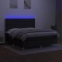Cama box spring colchón y luces LED tela negro 180x200 cm de vidaXL, Camas y somieres - Ref: Foro24-3135775, Precio: 657,57 €...