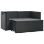 6-teiliges Gartenmöbel-Set und schwarze Kissen aus synthetischem Rattan von vidaXL, Gartensets - Ref: Foro24-47809, Preis: 44...