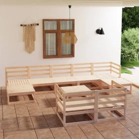 Gartenmöbel-Set 10-teilig aus massivem Kiefernholz von , Gartensets - Ref: Foro24-3078139, Preis: 572,62 €, Rabatt: %
