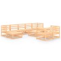 Garden furniture set 10 pieces solid pine wood by , Garden sets - Ref: Foro24-3078139, Price: 590,17 €, Discount: %