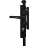 Fence gate with arch and 2 posts black 105x204 cm by , garden gates - Ref: Foro24-145751, Price: 212,14 €, Discount: %
