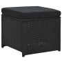 6-teiliges Gartenmöbel-Set und schwarze Kissen aus synthetischem Rattan von vidaXL, Gartensets - Ref: Foro24-47809, Preis: 44...