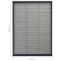 Pleated mosquito net for anthracite aluminum windows 80x120cm by , Mosquito nets for windows - Ref: Foro24-148665, Price: 34,...