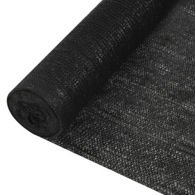 Red de privacidad HDPE negro 1x10 m 195 g/m²