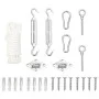 Sail awning accessory set 9 pcs stainless steel by , Accessories for awnings - Ref: Foro24-310244, Price: 16,89 €, Discount: %