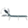 Folding lounger with leaf-print steel head cushion by , Loungers - Ref: Foro24-310334, Price: 64,92 €, Discount: %