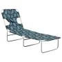 Klappliege mit Kopfkissen aus Stahl mit Blattmuster von , Liegen - Ref: Foro24-310334, Preis: 62,25 €, Rabatt: %