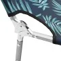Folding lounger with leaf-print steel head cushion by , Loungers - Ref: Foro24-310334, Price: 64,92 €, Discount: %