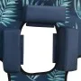 Folding lounger with leaf-print steel head cushion by , Loungers - Ref: Foro24-310334, Price: 64,92 €, Discount: %