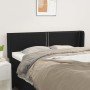 Cabecero de cuero sintético negro 147x16x78/88 cm en Cabeceros y pies de cama | Comprar online en Foro24