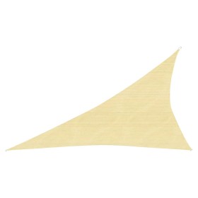 Toldo de vela HDPE beige 160 g/m² 3x4x5 m