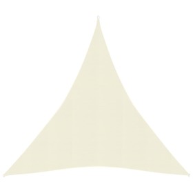 Toldo de vela HDPE color crema 160 g/m² 5x7x7 m