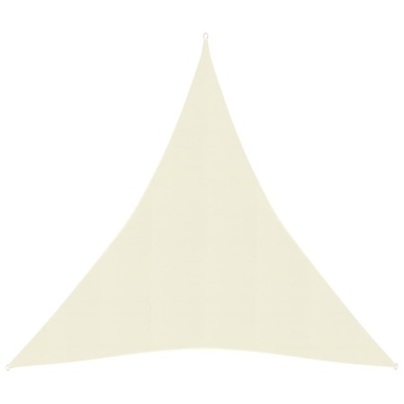 Cream HDPE sail awning 160 g/m² 5x7x7 m by , Umbrellas - Ref: Foro24-311209, Price: 48,88 €, Discount: %
