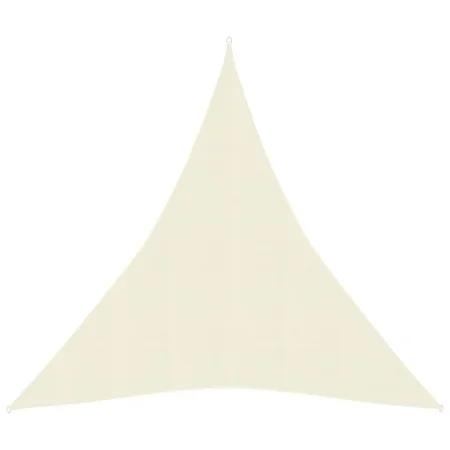 Cream HDPE sail awning 160 g/m² 5x7x7 m by , Umbrellas - Ref: Foro24-311209, Price: 40,60 €, Discount: %