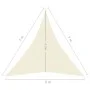 Cream HDPE sail awning 160 g/m² 5x7x7 m by , Umbrellas - Ref: Foro24-311209, Price: 40,60 €, Discount: %