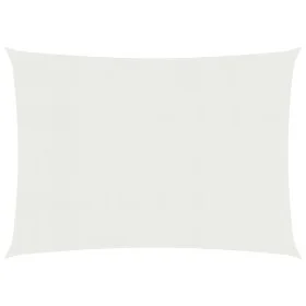White HDPE sail awning 160 g/m² 3.5x5 m by , Umbrellas - Ref: Foro24-311242, Price: 42,47 €, Discount: %