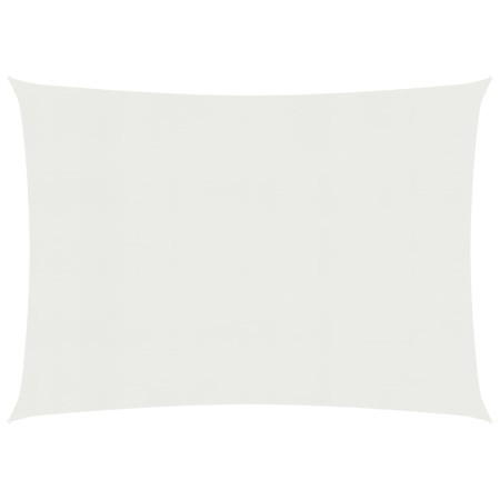 White HDPE sail awning 160 g/m² 3.5x5 m by , Umbrellas - Ref: Foro24-311242, Price: 43,31 €, Discount: %