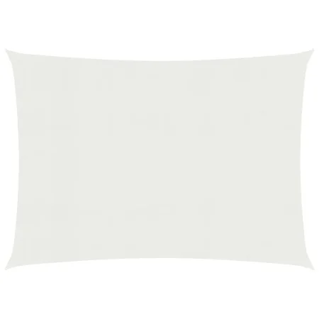 White HDPE sail awning 160 g/m² 3.5x5 m by , Umbrellas - Ref: Foro24-311242, Price: 44,27 €, Discount: %