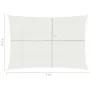 White HDPE sail awning 160 g/m² 3.5x5 m by , Umbrellas - Ref: Foro24-311242, Price: 44,27 €, Discount: %