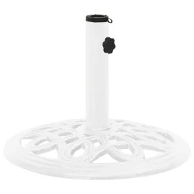 White cast iron parasol base 40x40x32 cm by , Umbrella bases - Ref: Foro24-317766, Price: 64,57 €, Discount: %
