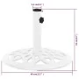 White cast iron parasol base 40x40x32 cm by , Umbrella bases - Ref: Foro24-317766, Price: 64,81 €, Discount: %