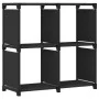 Regal mit 4 schwarzen Stoffwürfeln 69x30x72,5 cm von , Bücherregale und Regale - Ref: Foro24-322598, Preis: 23,58 €, Rabatt: %
