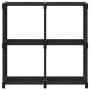 Estantería de 4 cubos de tela negra 69x30x72,5 cm de , Librerías y estanterías - Ref: Foro24-322598, Precio: 24,04 €