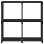 Shelving with 4 black fabric cubes 69x30x72.5 cm by , Bookcases and shelves - Ref: Foro24-322598, Price: 23,62 €, Discount: %