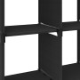 Estantería de 4 cubos de tela negra 69x30x72,5 cm