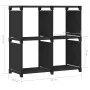 Shelving with 4 black fabric cubes 69x30x72.5 cm by , Bookcases and shelves - Ref: Foro24-322598, Price: 23,62 €, Discount: %