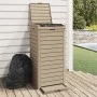 Light brown polypropylene exterior trash can 41x41x86 cm by , Garbage cans and trash cans - Ref: Foro24-364172, Price: 165,03...
