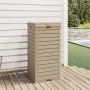 Light brown polypropylene exterior trash can 41x41x86 cm by , Garbage cans and trash cans - Ref: Foro24-364172, Price: 165,03...