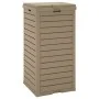 Light brown polypropylene exterior trash can 41x41x86 cm by , Garbage cans and trash cans - Ref: Foro24-364172, Price: 165,03...