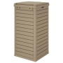 Light brown polypropylene exterior trash can 41x41x86 cm by , Garbage cans and trash cans - Ref: Foro24-364172, Price: 141,40...