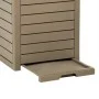 Light brown polypropylene exterior trash can 41x41x86 cm by , Garbage cans and trash cans - Ref: Foro24-364172, Price: 165,03...