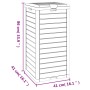 Light brown polypropylene exterior trash can 41x41x86 cm by , Garbage cans and trash cans - Ref: Foro24-364172, Price: 141,40...