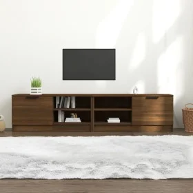 Muebles para TV 2 uds contrachapado marrón roble 80x35x36,5 cm de , Muebles TV - Ref: Foro24-817122, Precio: 99,24 €, Descuen...