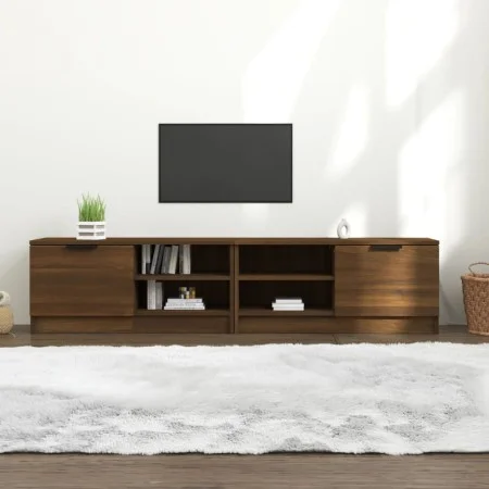 TV-Möbel 2 Stück Eichenbraunes Sperrholz 80x35x36,5 cm von , TV-Möbel - Ref: Foro24-817122, Preis: 99,24 €, Rabatt: %