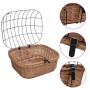 Cesta delantera de bicicleta con tapa sauce natural 50x45x35 cm de vidaXL, Cestas para bicicletas - Ref: Foro24-170902, Preci...
