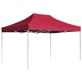 Professional red wine red aluminum folding tent 4.5x3m by , Tents and gazebos - Ref: Foro24-45494, Price: 222,47 €, Discount: %