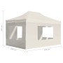 Carpa plegable profesional con paredes aluminio crema 4,5x3 m de , Carpas y cenadores - Ref: Foro24-45496, Precio: 294,45 €, ...