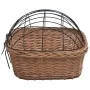 Bicycle front basket with natural willow lid 50x45x35 cm by vidaXL, Bicycle baskets - Ref: Foro24-170902, Price: 74,71 €, Dis...