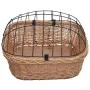 Bicycle front basket with natural willow lid 50x45x35 cm by vidaXL, Bicycle baskets - Ref: Foro24-170902, Price: 74,71 €, Dis...