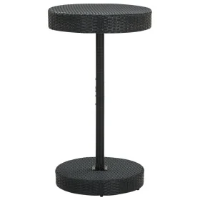 Black synthetic rattan garden table 60.5x106 cm by , Garden tables - Ref: Foro24-45856, Price: 107,52 €, Discount: %