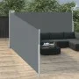 Anthrazitgraue einziehbare Seitenmarkise 140x1000 cm von , Sonnenschirme - Ref: Foro24-48486, Preis: 105,61 €, Rabatt: %
