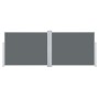 Anthracite gray retractable side awning 140x1000 cm by , Umbrellas - Ref: Foro24-48486, Price: 119,20 €, Discount: %