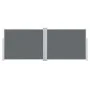 Anthrazitgraue einziehbare Seitenmarkise 140x1000 cm von , Sonnenschirme - Ref: Foro24-48486, Preis: 105,61 €, Rabatt: %