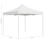 Professionelles Faltzelt aus weißem Aluminium, 2 x 2 m von , Zelte und Pavillons - Ref: Foro24-48929, Preis: 140,01 €, Rabatt: %