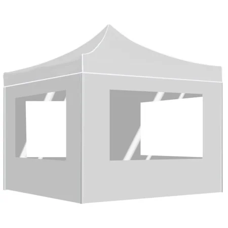 Carpa plegable profesional con paredes aluminio blanco 2x2 m de , Carpas y cenadores - Ref: Foro24-48934, Precio: 174,09 €, D...