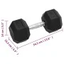 Cast iron dumbbell 17.5 kg by , free weight - Ref: Foro24-93607, Price: 66,77 €, Discount: %